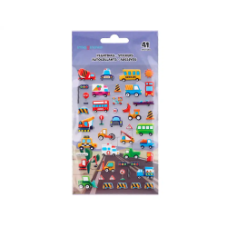 Pegatinas imaginovo kids coches con relieve 190x105 mm en blister
