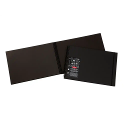 Bloc de dibujo derwent din a3 apaisado 40 hojas papel negro 200 gr