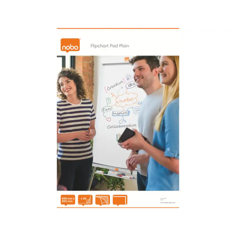 Bloc congreso nobo liso 650x955 mm 50 hojas 60 gr