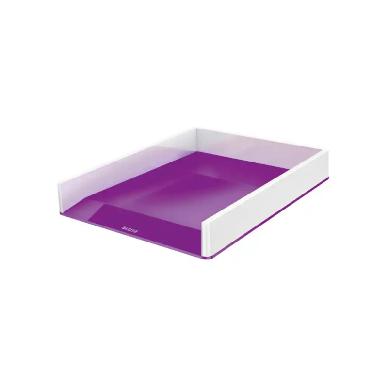 Bandeja sobremesa plastico leitz wow dual color violeta/blanco 267x49x336 mm