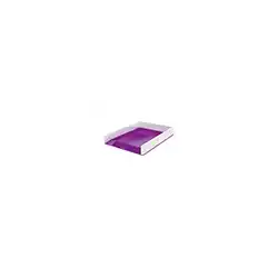 Bandeja sobremesa plastico leitz wow dual color violeta/blanco 267x49x336 mm