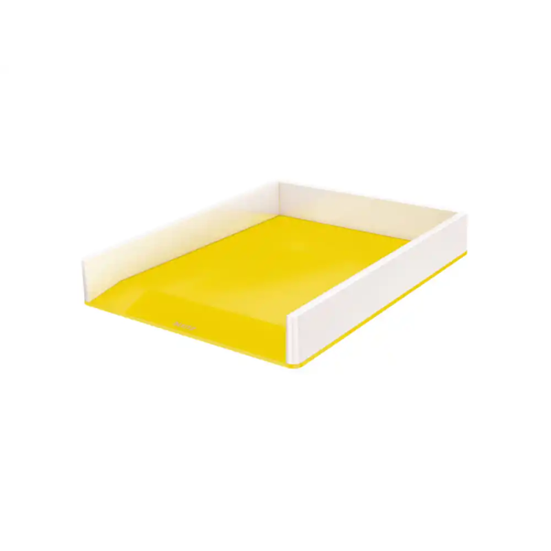 Bandeja sobremesa plastico leitz wow dual color amarillo/blanco 267x49x336 mm