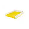Bandeja sobremesa plastico leitz wow dual color amarillo/blanco 267x49x336 mm