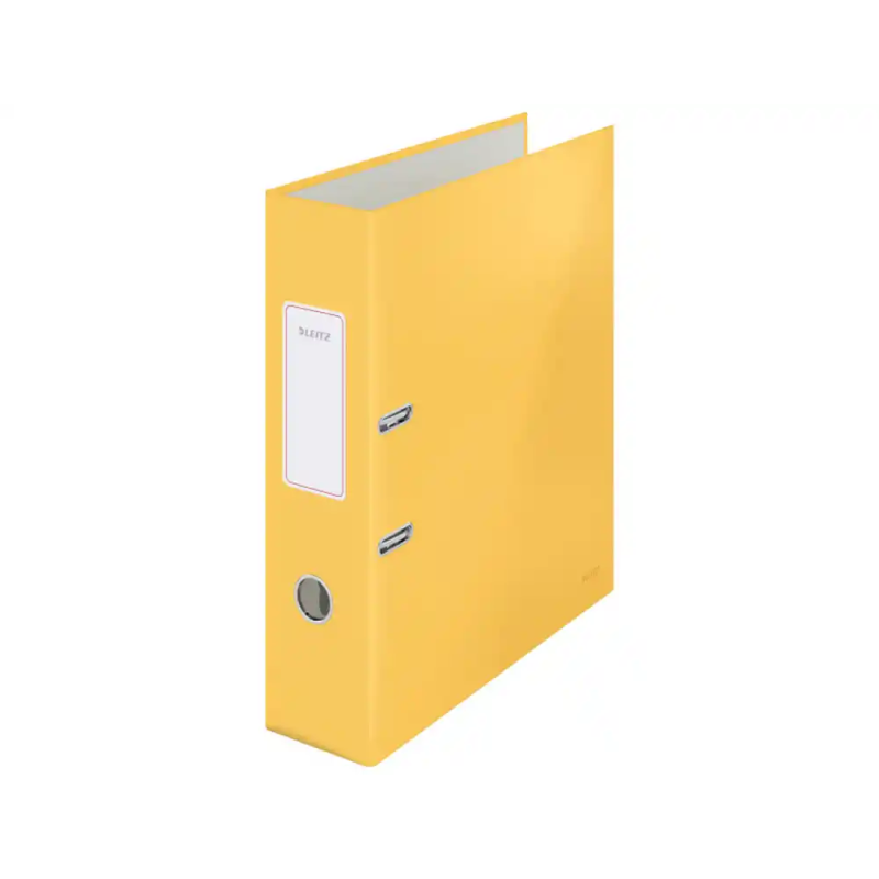 Archivador de palanca leitz cosy 180 din a4 carton forrado lomo 50 mm color amarillo
