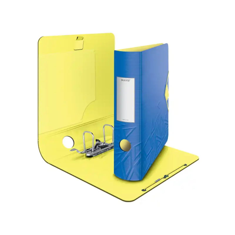 Archivador de palanca leitz active urban chic 180 din a4 polyfoam lomo 82 mm color azul