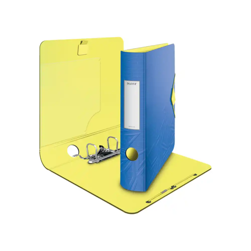 Archivador de palanca leitz active urban chic 180 din a4 polyfoam lomo 65 mm color azul
