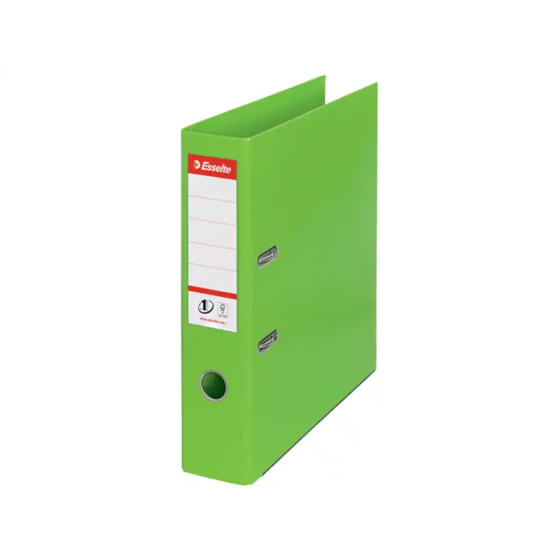 Archivador de palanca esselte n 1 din a4 carton forrado lomo 75 mm color verde vivida