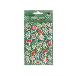 Pegatinas imaginovo flores vintage de papel 190x100 mm en blister