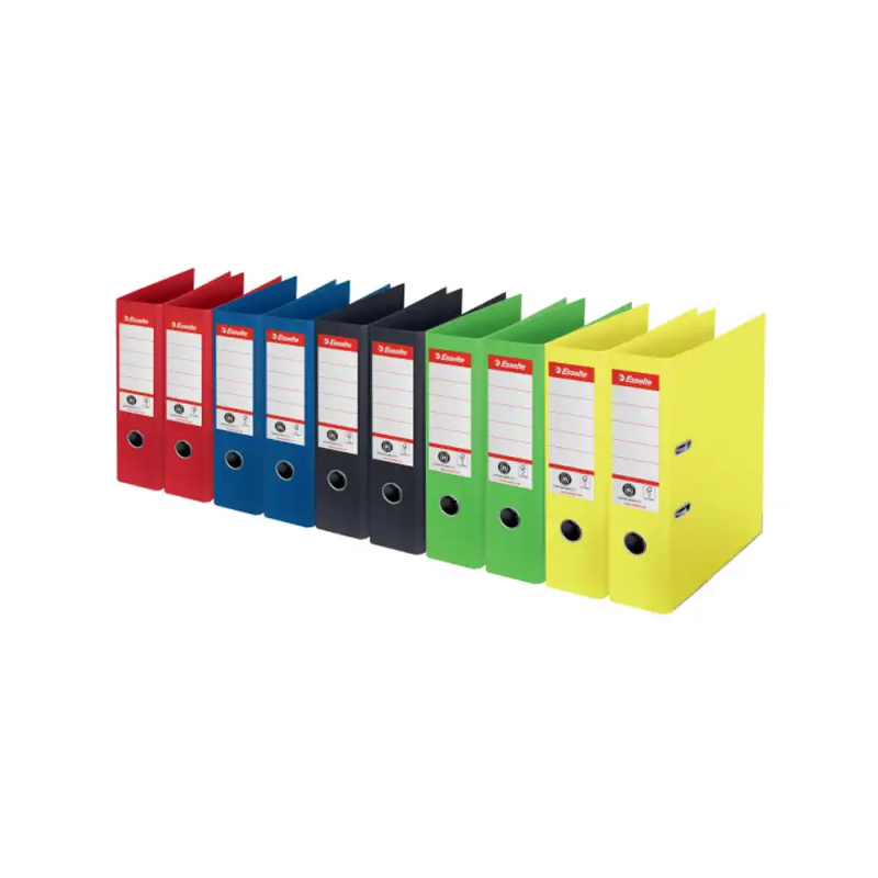 Archivador de palanca esselte n 1 co2 neutral din a4 carton forrado lomo 75 mm colores surtidos