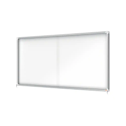 Vitrina de anuncios nobo premium plus magnetica con puerta corredera 27 x din a4 997x2072x54 mm