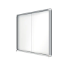 Vitrina de anuncios nobo premium plus magnetica con puerta corredera 27 x din a4 997x2072x54 mm