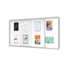 Vitrina de anuncios nobo premium plus magnetica con puerta corredera 27 x din a4 997x2072x54 mm