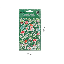 Pegatinas imaginovo flores vintage de papel 190x100 mm en blister