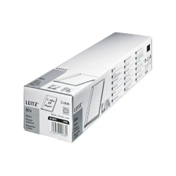 Lomera para encuadernar leitz din a4 plastico 3 mm capacidad 30 hojas pack de 50 unidades