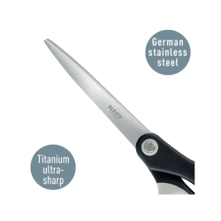 Tijera leitz premium titanium 205 mm color negro