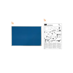 Tablero de anuncios nobo essence de fieltro azul 1800x1200 mm