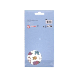 Pegatinas imaginovo flores y conejos de papel 190x104 mm en blister