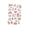 Pegatinas imaginovo flores y conejos de papel 190x104 mm en blister