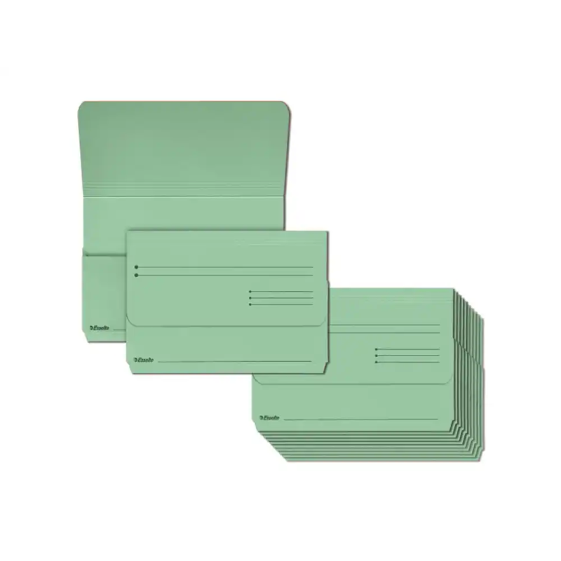 Subcarpeta cartulina esselte pocket folio color verde 275 gr