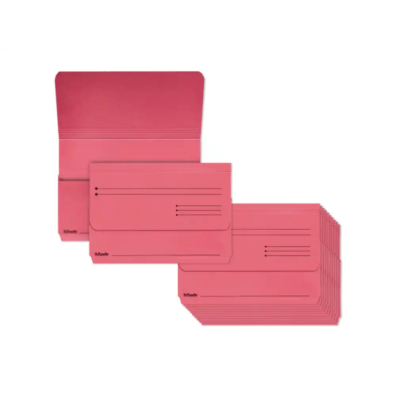 Subcarpeta cartulina esselte pocket folio color rosa 275 gr