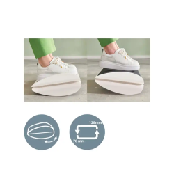 Reposapies leitz ajustable de escritorio ergo color gris 508x135x300 mm