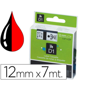 Cinta dymo 1000 negro-rojo...