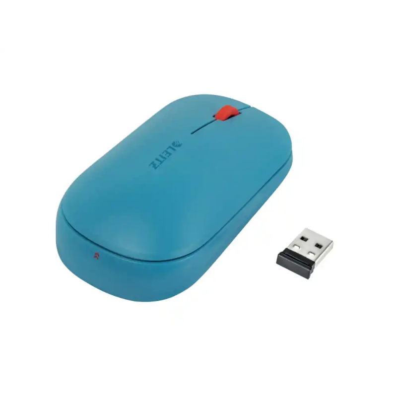 Raton leitz cosy inalambrico dual 4000 dpi usb-a nano 2,4 ghz color azul