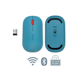 Raton leitz cosy inalambrico dual 4000 dpi usb-a nano 2,4 ghz color azul