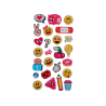 Pegatinas imaginovo diseños surtidos smiley con brillo 214x100 mm en blister