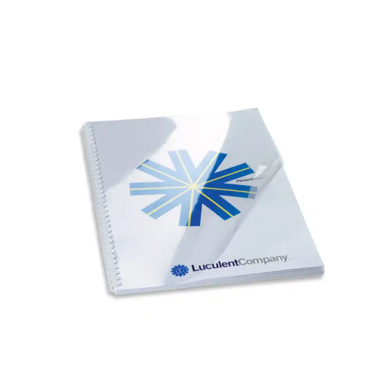 Tapa encuadernacion gbc pvc transparente cristal 240 micras din a4 pack de 100 unidades