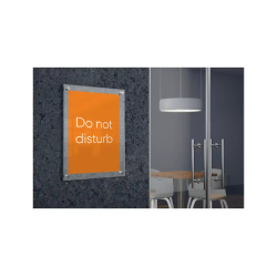 Porta poster nobo acrilico transparente mural din a4 261x24x346 mm