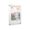 Porta poster nobo acrilico transparente mural din a4 261x24x346 mm