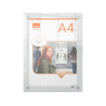 Porta poster nobo acrilico transparente mural din a4 261x24x346 mm