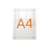 Porta poster nobo acrilico transparente mural din a4 261x24x346 mm