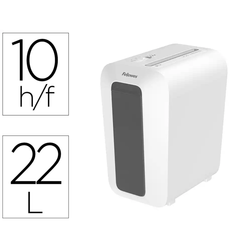 Destructora de documentos fellowes lx65 capacidad 10h seguridad p4 destruye grapas clips y tarjetas