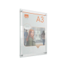 Porta poster nobo acrilico transparente mural din a3 341x24x464 mm