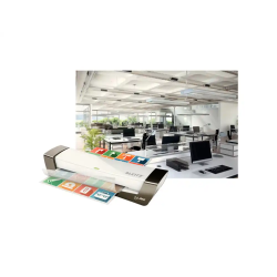 Plastificadora leitz ilam office din a4 2 rodillos hasta 125 mc color blanco/plata
