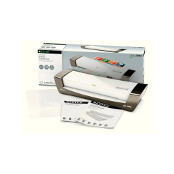 Plastificadora leitz ilam office din a4 2 rodillos hasta 125 mc color blanco/plata