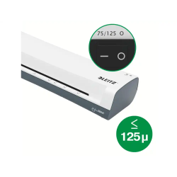 Plastificadora leitz ilam home din a4 2 rodillos hasta 125 mc color blanco/gris