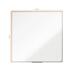 Pizarra blanca nobo essence acero lacado 1200x1200 mm