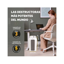 Destructora de documentos fellowes lx65 capacidad 10h seguridad p4 destruye grapas clips y tarjetas