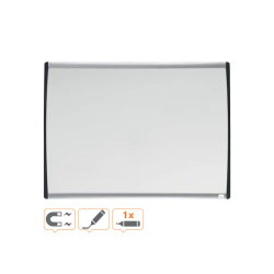 Pizarra blanca nobo magnetica marco arqueado 585x430 mm