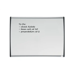 Pizarra blanca nobo magnetica marco arqueado 585x430 mm