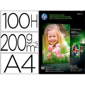 Papel fotografico hp din a4...