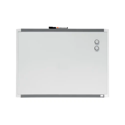 Pizarra blanca nobo magnetica marco dos tonos color 585x430 mm