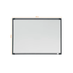 Pizarra blanca nobo magnetica marco dos tonos color 585x430 mm