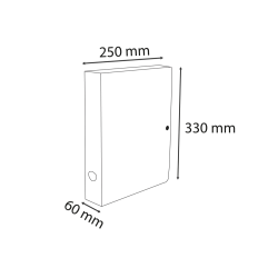 Carpeta de proyecto exacompta skandi polipropileno reciclado din a4 lomo 60mm cierre con presion colores