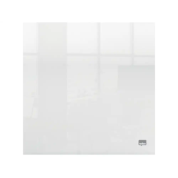 Pizarra blanca nobo acrilica sobremesa o mural transparente con rotulador 300x300 mm