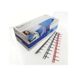 Banda de encuadernacion gbc surebind peine 25 mm color negro caja de 100 unidades