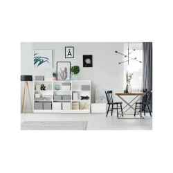 Caja de almacenaje esselte mediana color blanco 365x265x205 mm) pack de 3 unidades